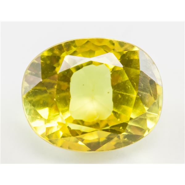 9.45ct Oval Cut Yellow Natural Citrine GGL