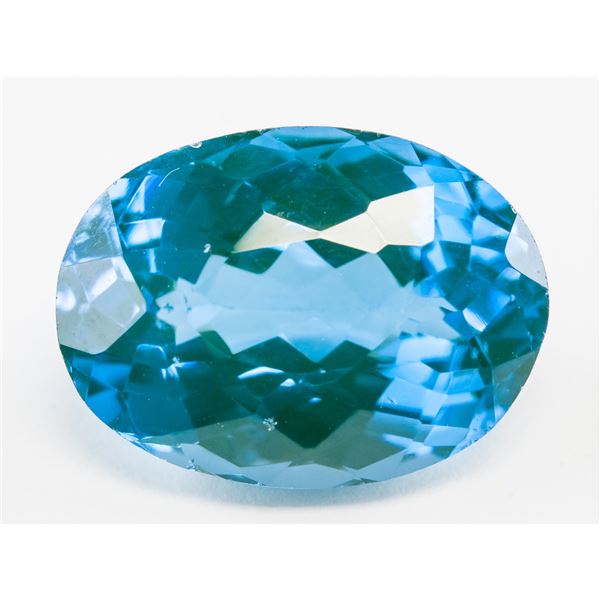 12.75ct Oval Cut Natural Indicolite Tourmaline GGL