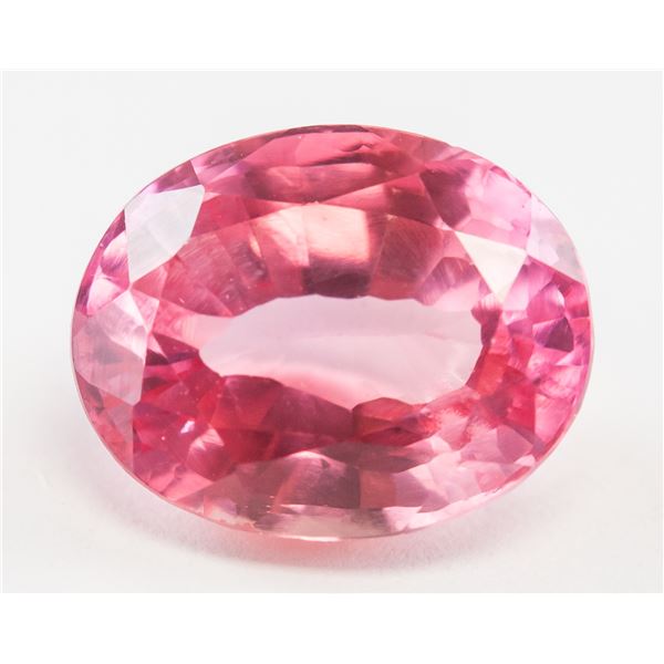 7.40ct Oval Cut Pink Natural Spinel GGL