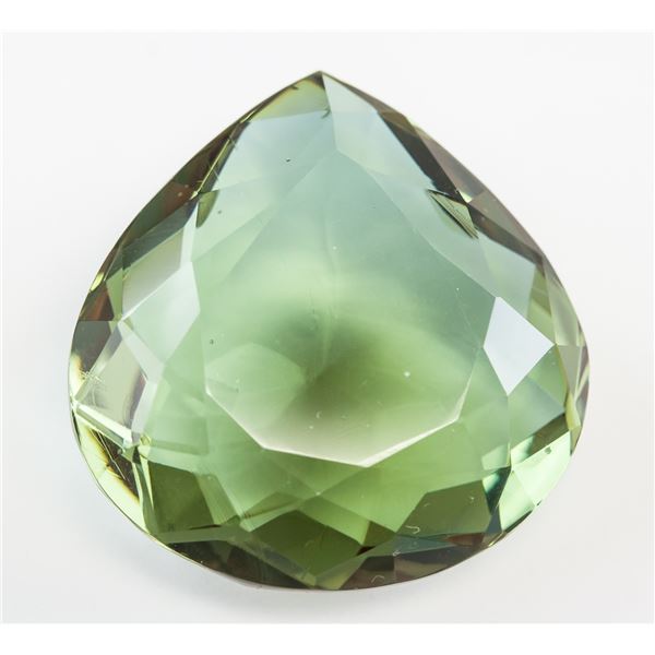 111.25ct Pear Cut Brown to Green Alexandrite GGL