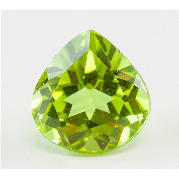 3.70ct Pear Cut Green Natural Sphene Titanite GGL