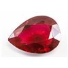 Image 1 : 22.65ct Pear Cut Red Natural Ruby GGL