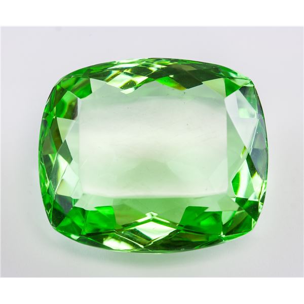 82.95ct Cushion Cut Green Natural Peridot GGL