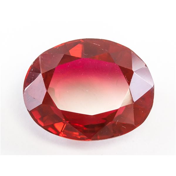 30.20ct Oval Cut Red Natural Ruby GGL