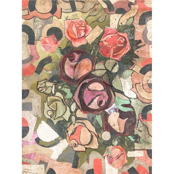 Sonia Delaunay French-Ukrainian Oil on Board