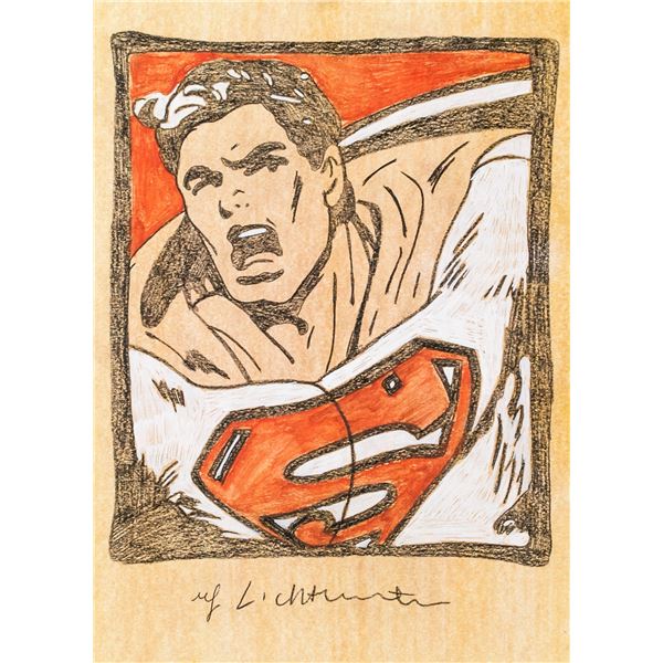 Roy Lichtenstein American Pop Mixed Media on Paper