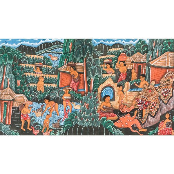 Paint and Ink on Fabric Culture Art