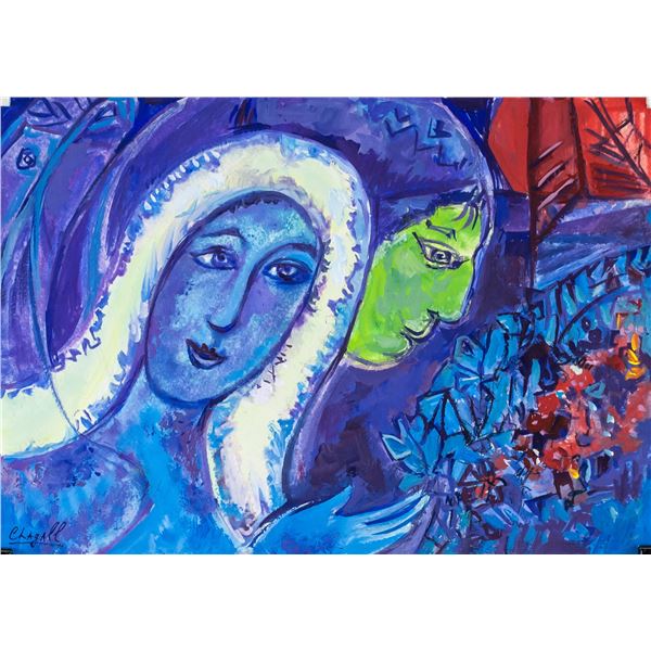 Marc Chagall Russian-French Surrealist Gouache