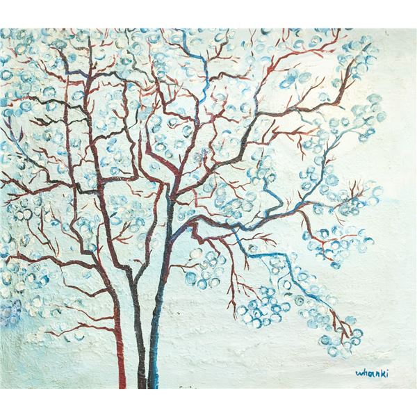 Kim Whanki Korean Modernist Oil on Canvas
