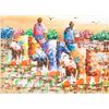 Image 7 : Acrylic on Canvas Asian Paintings 4pc Signed