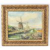 Image 2 : Dutch Oil on Canvas Landscape Signed Vincent
