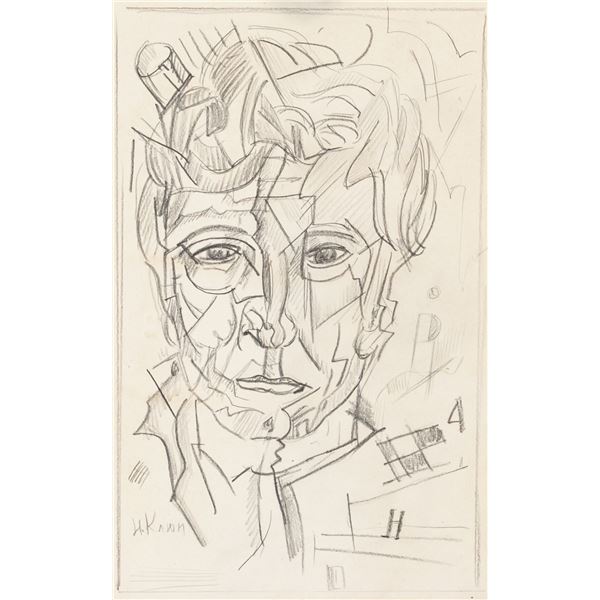 Ivan Kliun Russian Pencil on Paper