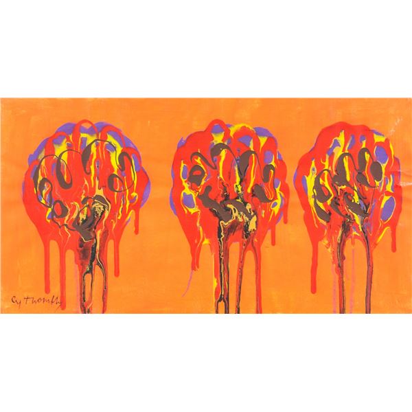 Cy Twombly American Oil on Canvas