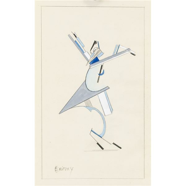 El Lissitzky Russian Mixed Media on Paper