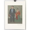 Image 2 : Frida Kahlo Mexican Signed Linocut on Paper