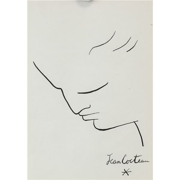 Jean Cocteau French Cubist Ink on Paper