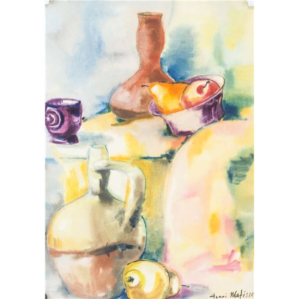 Henri Matisse French Pastel and Gouache on Paper