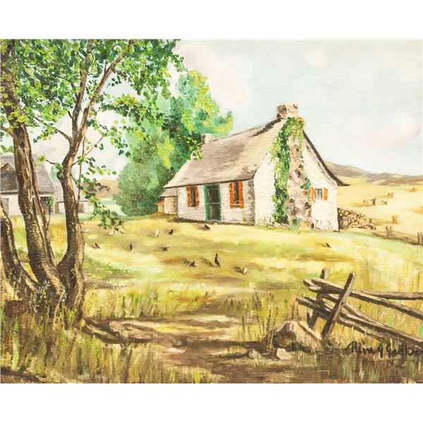 Aline Gadbois Canadian Oil on Panel
