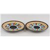 Image 1 : Pair Japanese Pottery Saucer with Mark