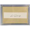 Image 1 : Lou Gehrig Autographed Cut Card with COA