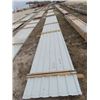 Image 3 : Approx 4269 Square Feet of Grey Used Sheet Metal Cladding - 58 Sheets 24" x 27' - 2 Bundles - One Mo