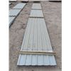 Image 2 : Approx 4465 Square Feet Grey Used Sheet Metal Cladding- 60 Sheets - 25" Long- 2 Bundles- One Money f