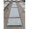 Image 3 : Approx 4465 Square Feet Grey Used Sheet Metal Cladding- 60 Sheets - 25" Long- 2 Bundles- One Money f