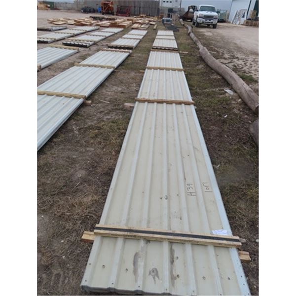 Approx 2216 Square Feet Grey Sheet Metal Cladding 30 Sheets 24.5  x 25' Long-  1 Bundle - One Money 