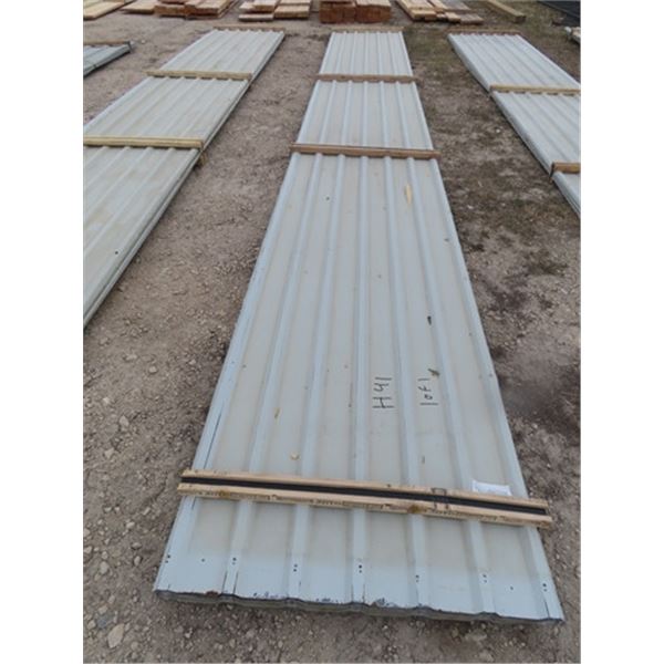 Approx 2205 Square Feet Grey Sheet Metal Cladding -24.5' Long - 30 Sheets - 1 Bundle - One Money for