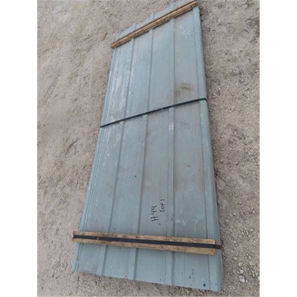 Approx 205 Square Feet Used Dark Grey Sheet Metal Cladding- 26 Sheets ...