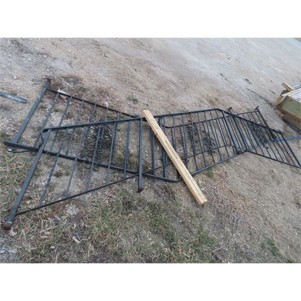 2 Stair Metal Railing Approx 13' Long