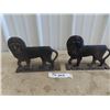 Image 1 : 2 Cast Lion Boot Scrapers