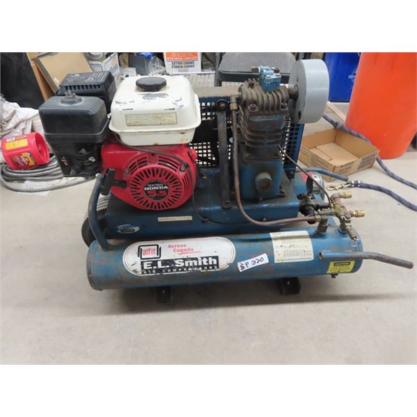 Portable Gas Air Compressor 5.5 HP Honda (Owner Started when he Delivered it)