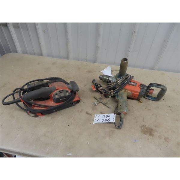 Ridgid Belt Sander & Ridgid 1/2" Drill