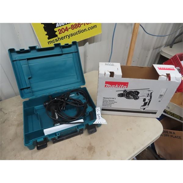 New Makita Rotary Hammer Drill w Case