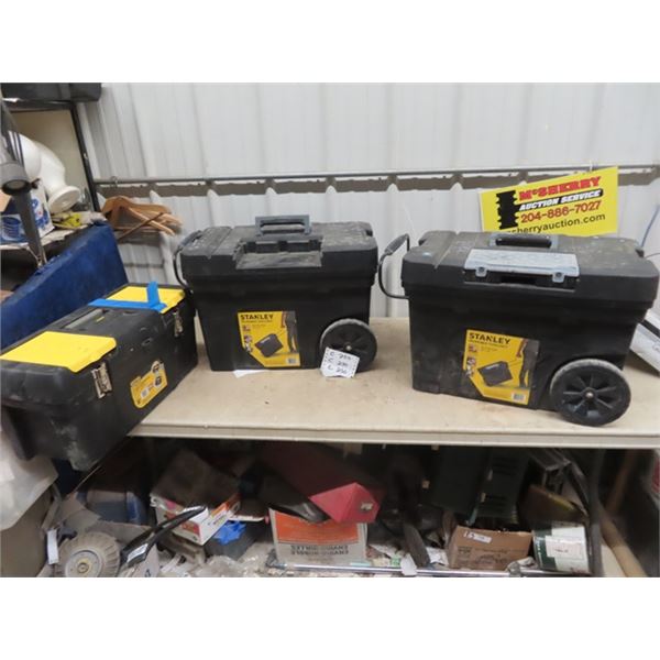 3 Stanley Tool Boxes 2) Promobile