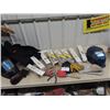 Image 1 : 2) auto Flash Welding Helmets, 8 Boxes Welding Rods, Gloves, Welding Magnets SW14