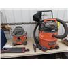 Image 1 : 2 Ridgid Shop Vacs 1) 6.5 HP -16 Gal & 1) 6 Gal