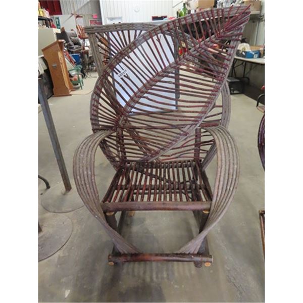 Beautiful Bent Willow  Leaf  Design Chair