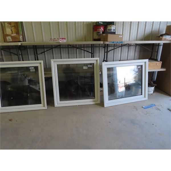 3 New Windows 2) 41  x 41  1)37  x 45 