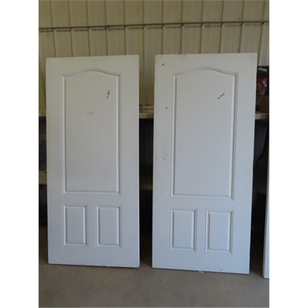 2 - 36  Wide Exterior Fiberglass Doors