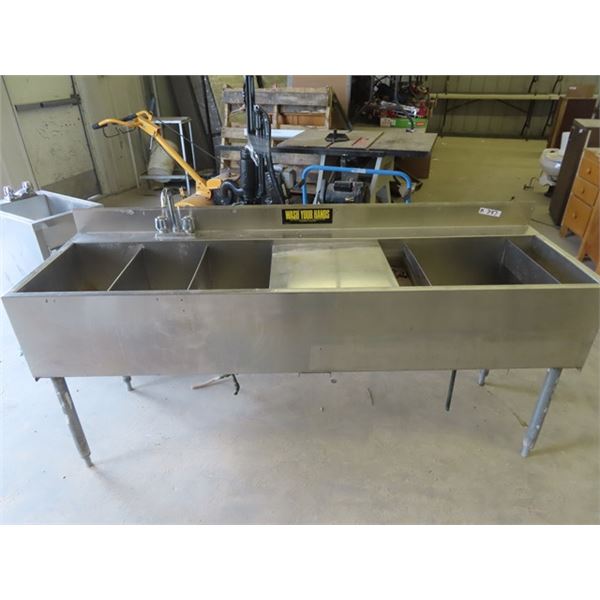 Large SS Sink 31" H 72" L 21" D