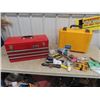 Image 1 : 2 Tool Boxes Odds & End Tools, Allan Wrenches Tin Snips, Measuring & More!