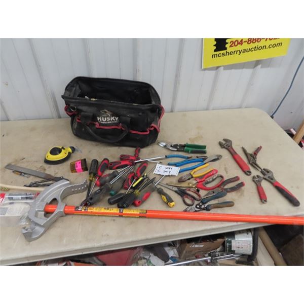 Odd & Ends Tools, Cutters, Vice Grips, Screwdrivers, Pipe Bender, Crescent Wrenches Plus More!