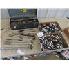 Image 1 : 1/2" Sockets - Various Brands - Metric & Standard Ratchets, Strong Bar, Extensions, & Metal Tool Box