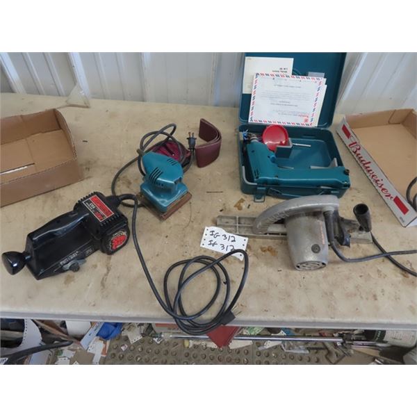 Makita Plam Sander, Belt Sander, Power Sandeer, Makita Drill - No Charger