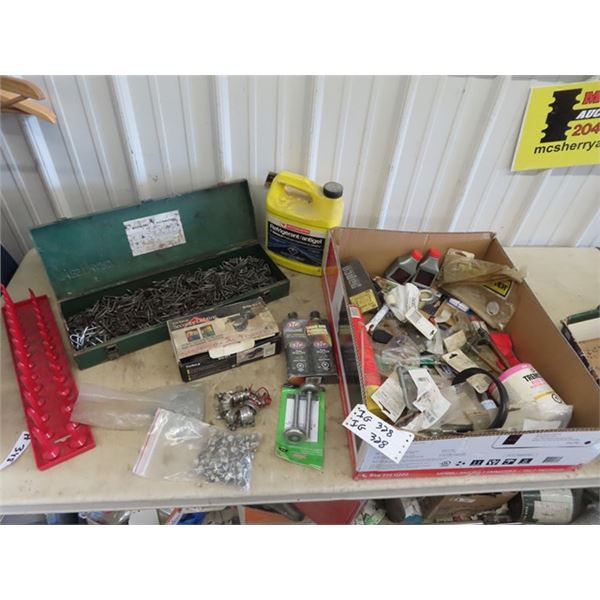 Security Motion Light, Fencing Staples, Sheet Metal Screws, Oils, Odd & Ends Hardware