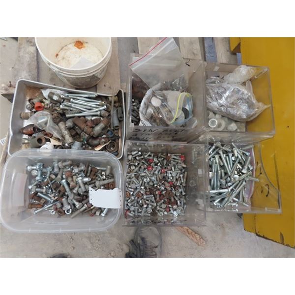 Large Quantity of Bolts, Nuts & Washers