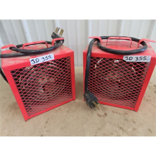 2 Construction Heaters w Plugs