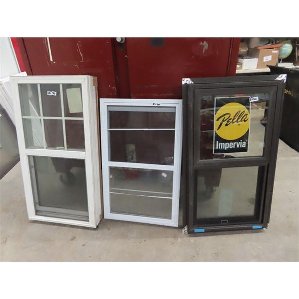 (EK) 3 New Windows 1) 24" x 41.5" , 1) 24" x 37" & 1) 23.5" x 44"